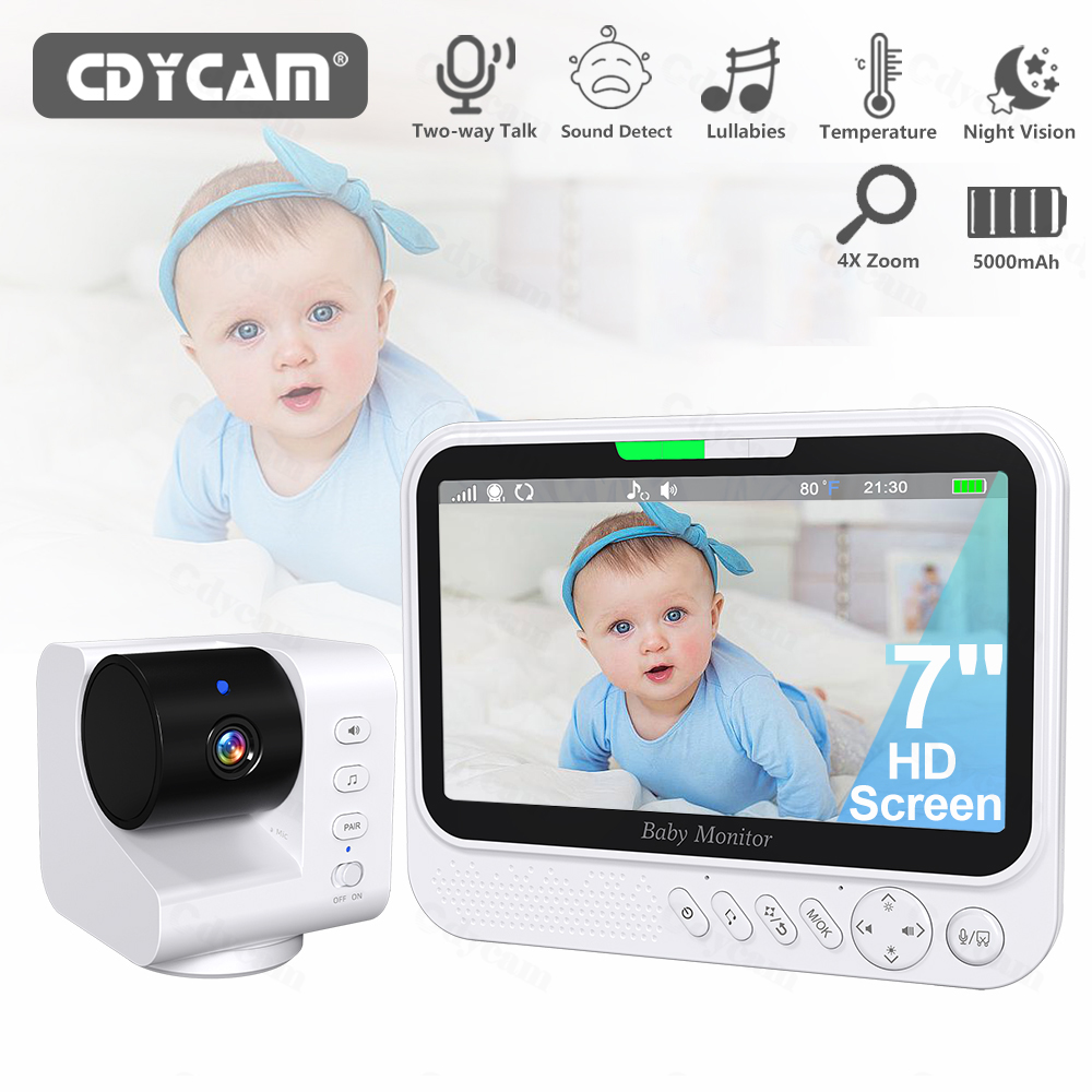 Audio Music For Video - จอภาพวิดีโอสำหรับเด็ก 7 นิ้ว พร้อมกล้องวิดีโอซูม 4 เท่า