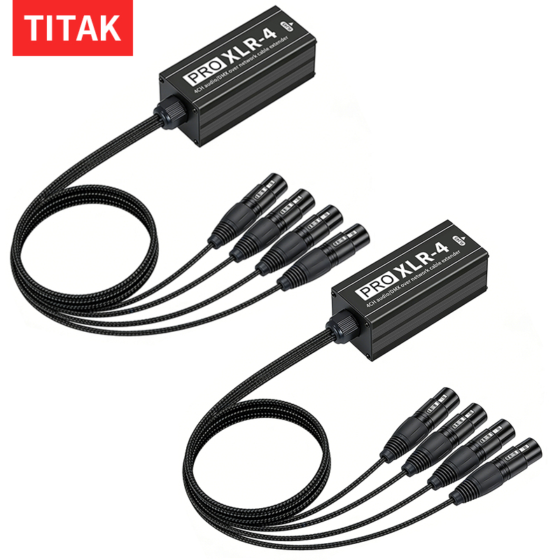 Audio Music Network - ตัวขยายสัญญาณเสียง 4 ช่องสัญญาณ จาก XLR เป็น