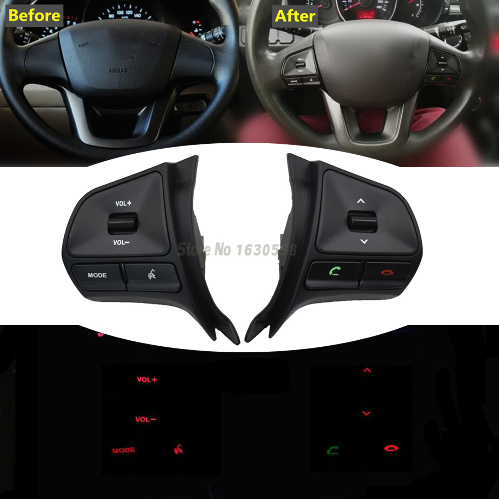 Audio Music Volume - ปุ่มควบคุมเสียงเพลงพวงมาลัยสําหรับ KIA K2 RIO 2011-2014