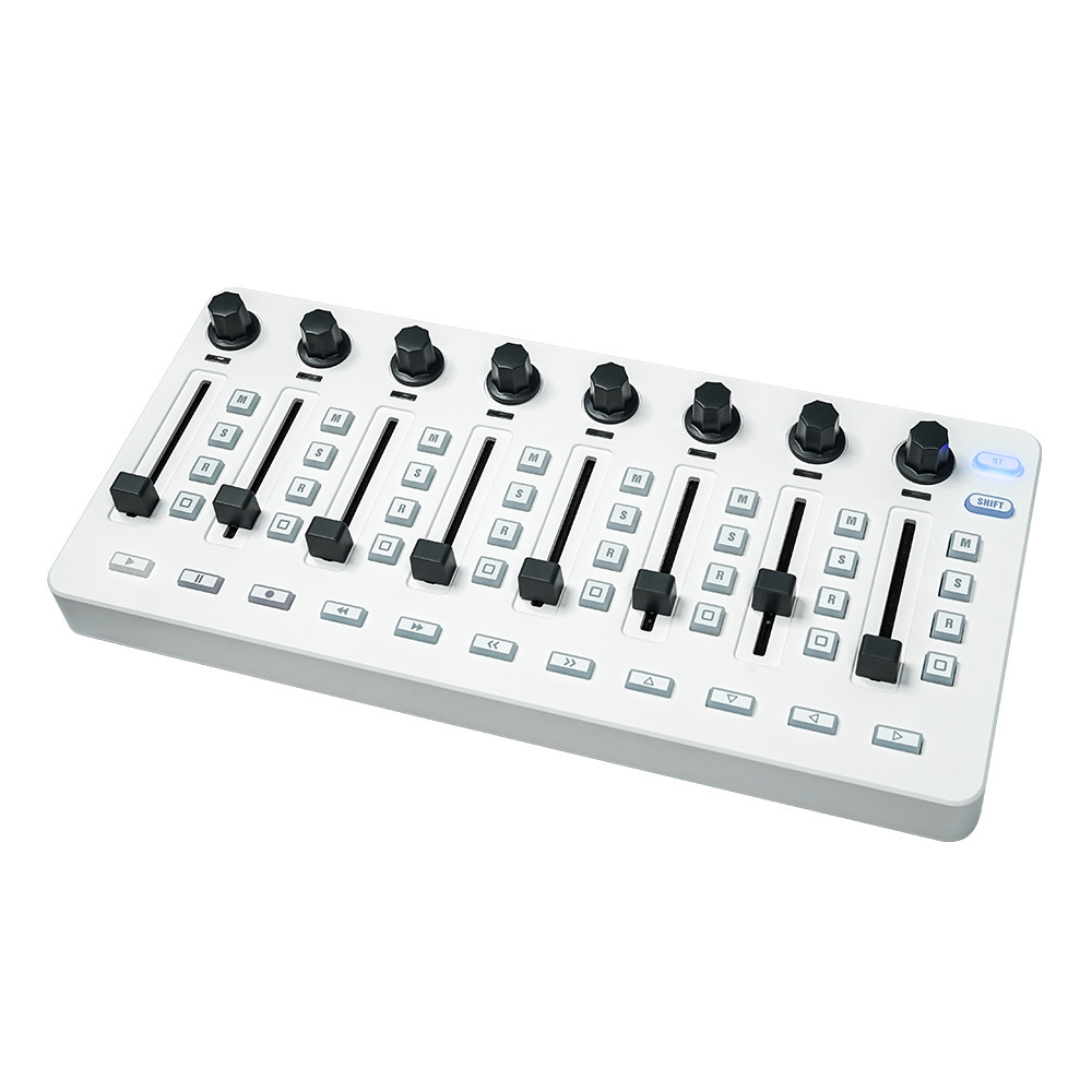 Audio Music Mixer - มิกเซอร์ควบคุม MIDI, 8 ตัวเข้ารหัส, ควบคุมผ่านซอฟต์แวร์, อินเทอร์เฟซเสียง,