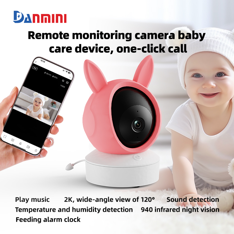 Audio Detect Music - กล้องดูเด็กดิจิตอล Danmini 1080P ควบคุมผ่านแอป Tuya รองรับการสื่อสารสองทาง