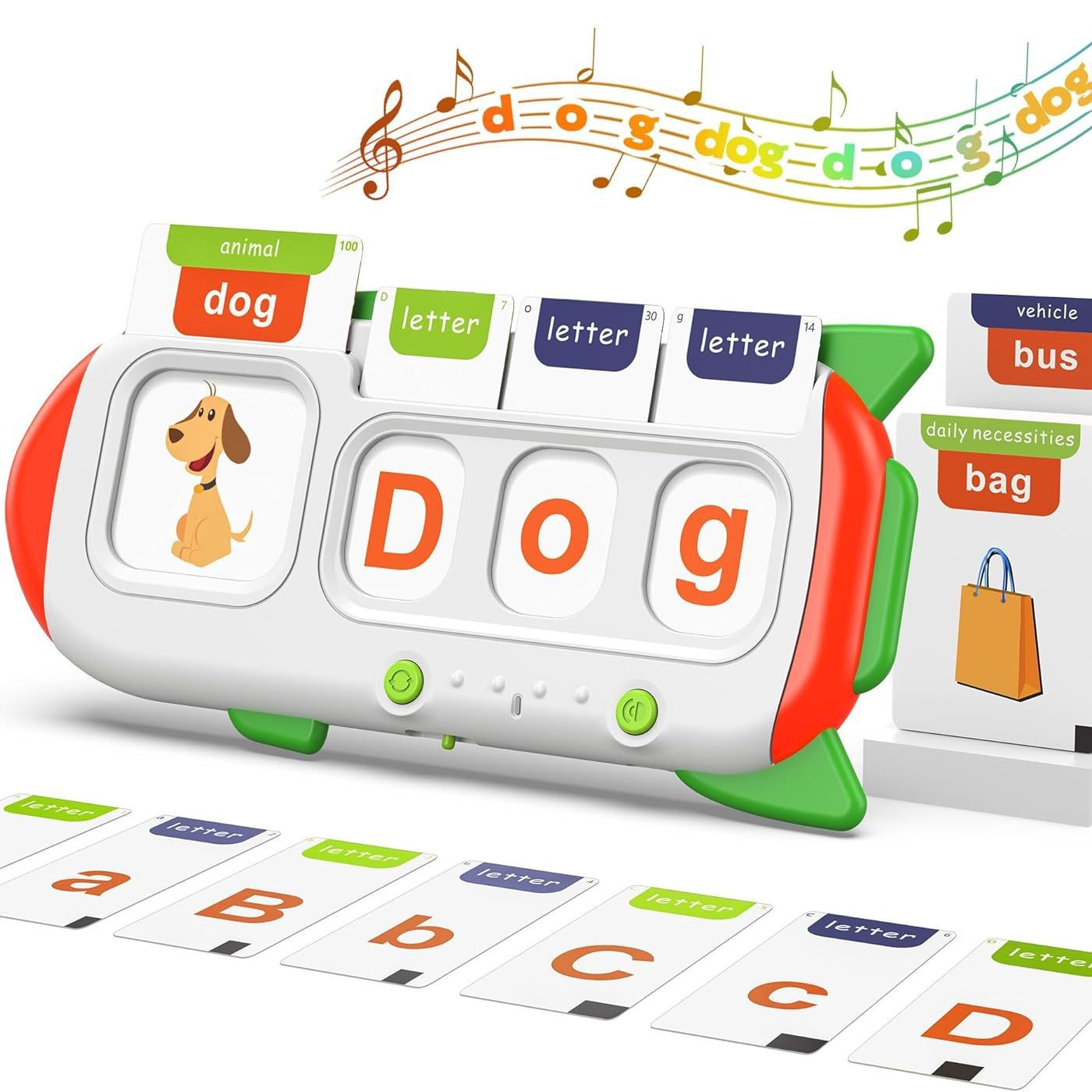 Audio Music Kids - การเรียนรู้ภาษาอังกฤษคณิตศาสตร์ของเล่น-เครื่อง Flashcard เสียงแบบโต้ตอบสําหรับอายุ 2-6 ปีของขวัญเพื่อการศึกษาก่อนวัยเรียนพร้อมตัวอักษรตัวเลขการ์ด