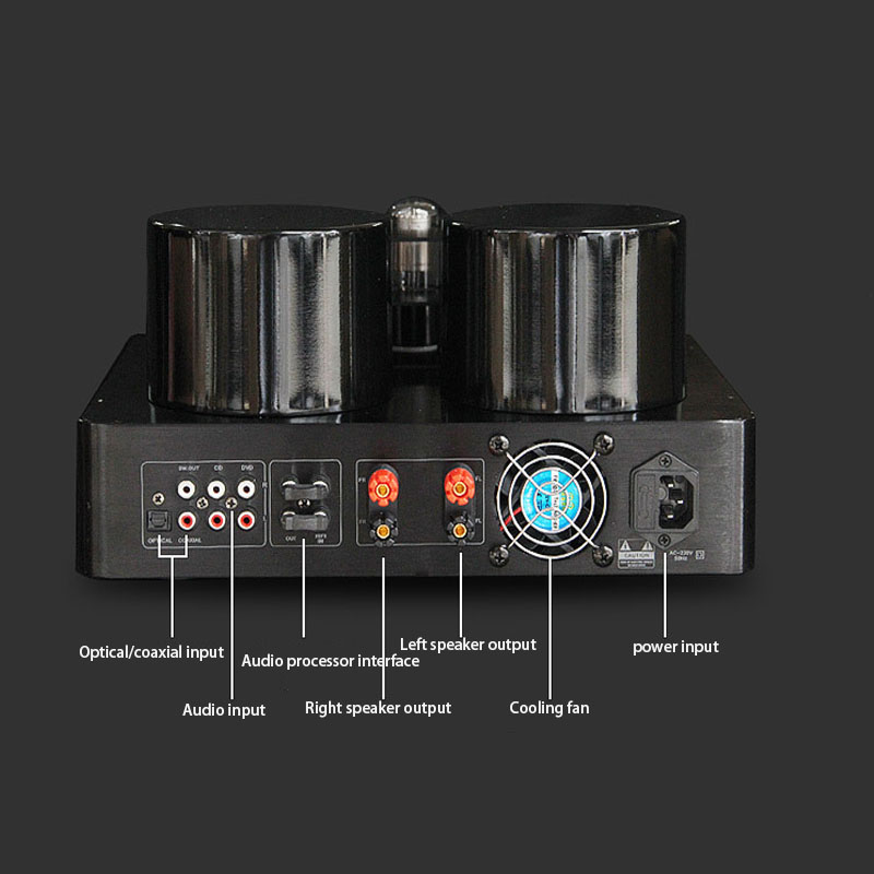 Audio Music Youtube - 【ฮิต】แอมพลิฟายเออร์หลอดสูญญากาศ HiFi ไร้สาย 220V 200W*2 พร้อมพอร์ต