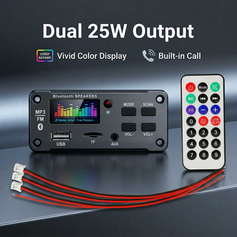 Audio Music Volume - 50W เครื่องขยายเสียงบลูทูธ MP3 WMA WAV บอร์ดถอดรหัส