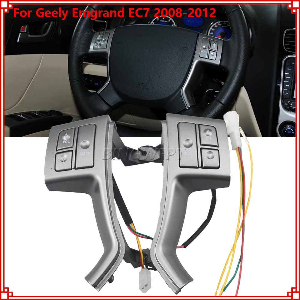 Audio Music Volume - ปุ่มควบคุมพวงมาลัยสำหรับ Geely Emgrand EC7 2008 2009