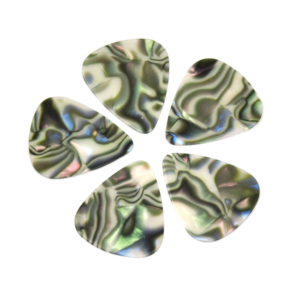 Electric Guitar Pick Pack - 100 ชิ้น/ล็อต Abalone เปลือกหอย 0.71mm Medium