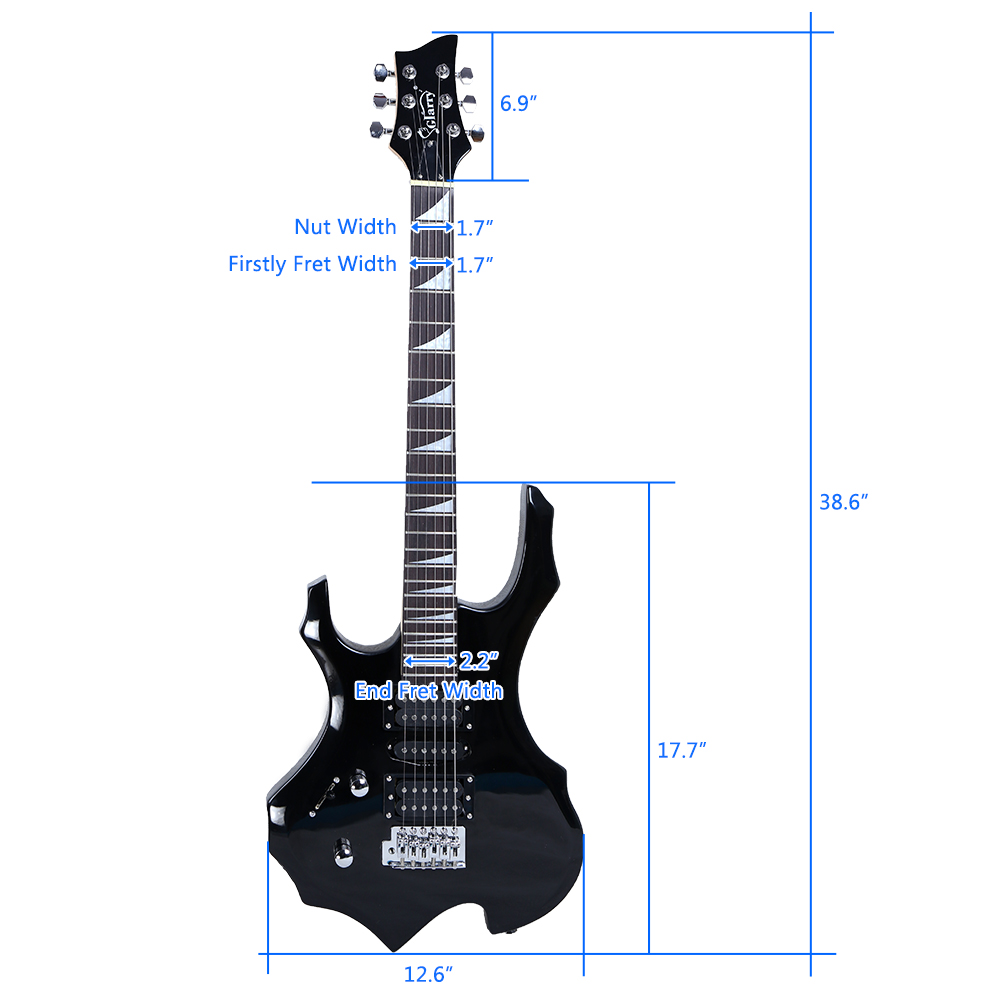 กีตาร์ไฟฟ้า Flame Left Hand รุ - Electric Guitar Pick Pack บทวิจารณ์และราคา