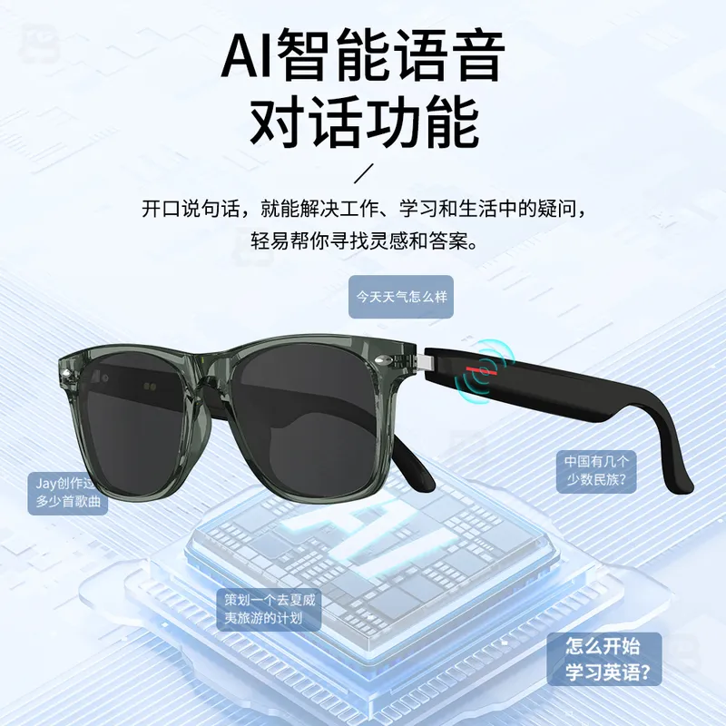 แว่นตาแปลภาษาอัจฉริยะ AI บลูทู - Audio With Music Ai บทวิจารณ์และราคา