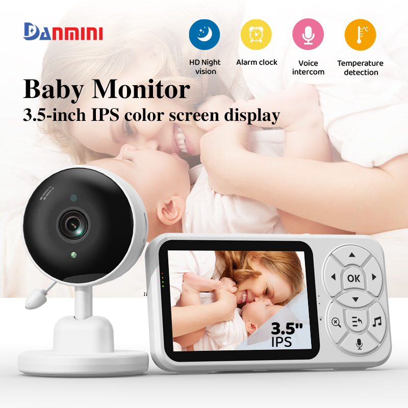 Danmini 3.5 นิ้ว Baby Monitor  - Audio Detect Music บทวิจารณ์และราคา