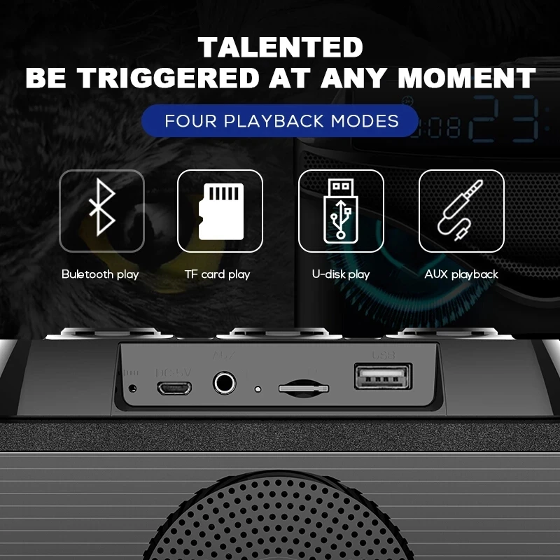 กล่องเสียงลำโพงบลูทูธพกพาได้ซั - Audio Music Volume บทวิจารณ์และราคา