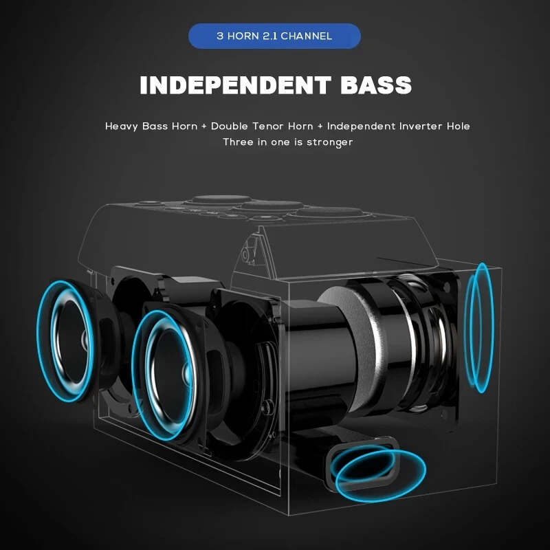 กล่องเสียงลำโพงบลูทูธพกพาได้ซั - Audio Music Volume บทวิจารณ์และราคา