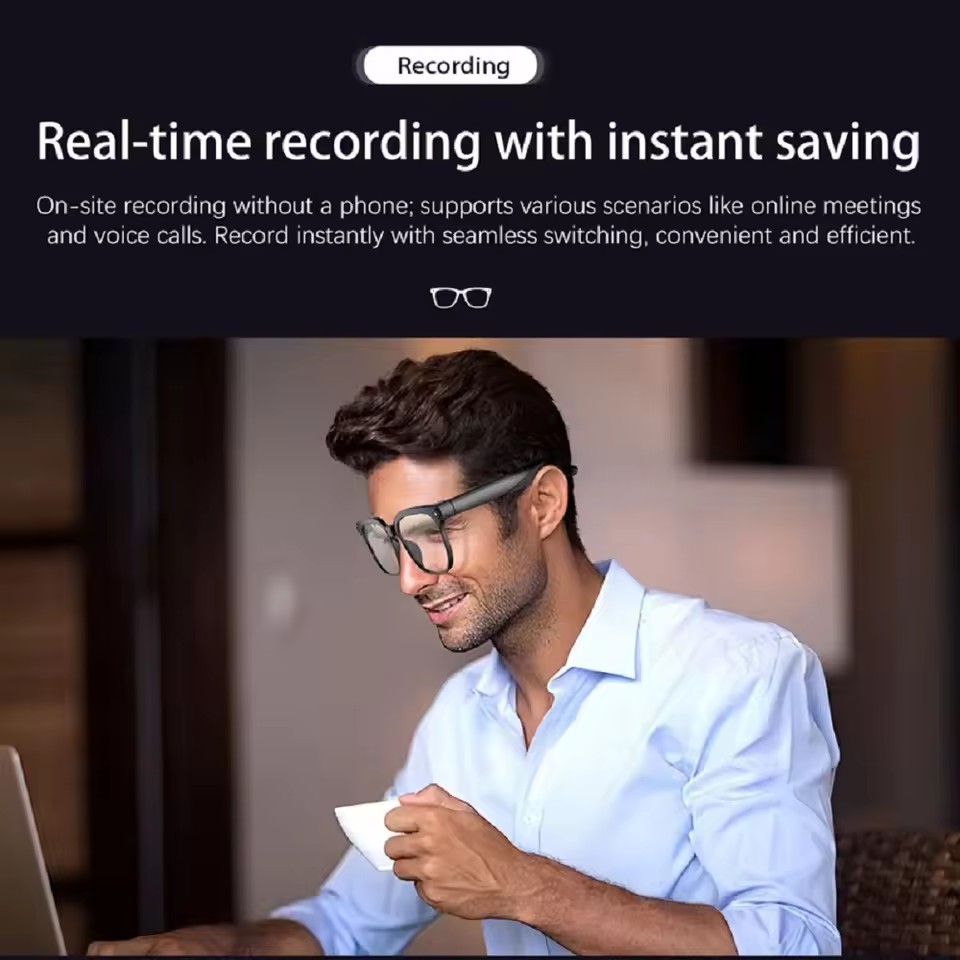 แว่นตาอัจฉริยะ M02S AI กล้อง 8 - Audio With Music Ai บทวิจารณ์และราคา