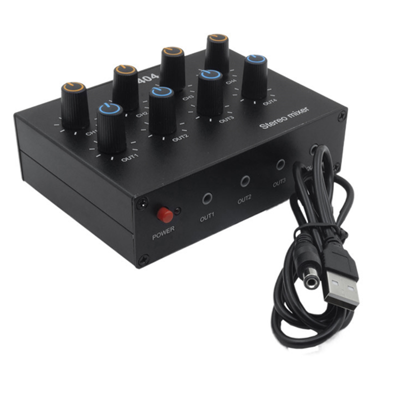 M07K-AU-404 สเตอริโอสี่อินพุตเ - Audio Music Mixer บทวิจารณ์และราคา