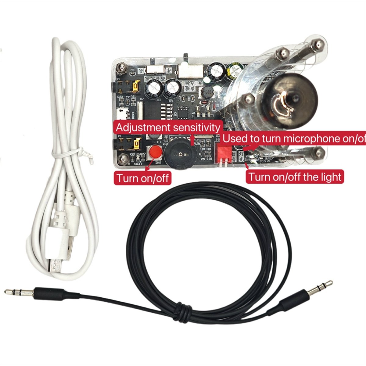 DTC5 ไฟสเปกตรัมเพลง USB 5V รุ่ - Audio Music Youtube บทวิจารณ์และราคา