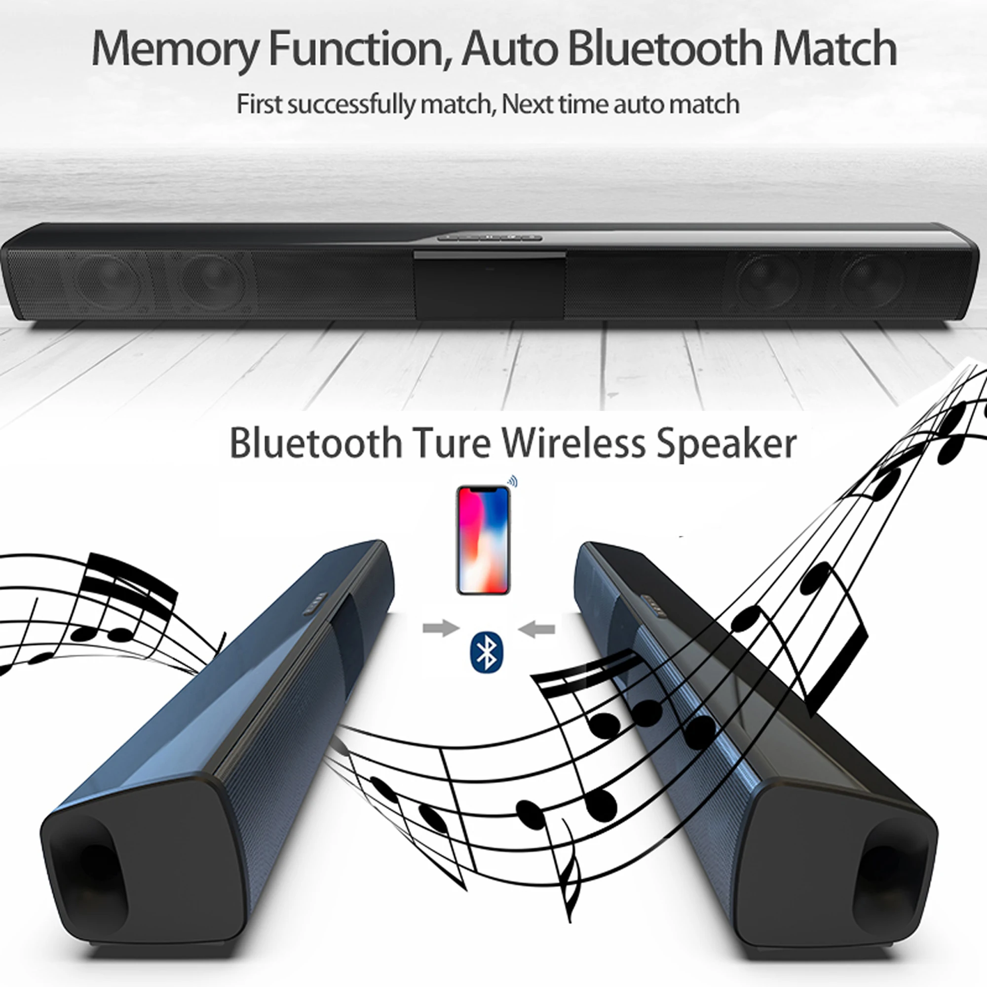แถบเสียงพลังสูง40W สำหรับทีวีค - Audio Music Volume บทวิจารณ์และราคา