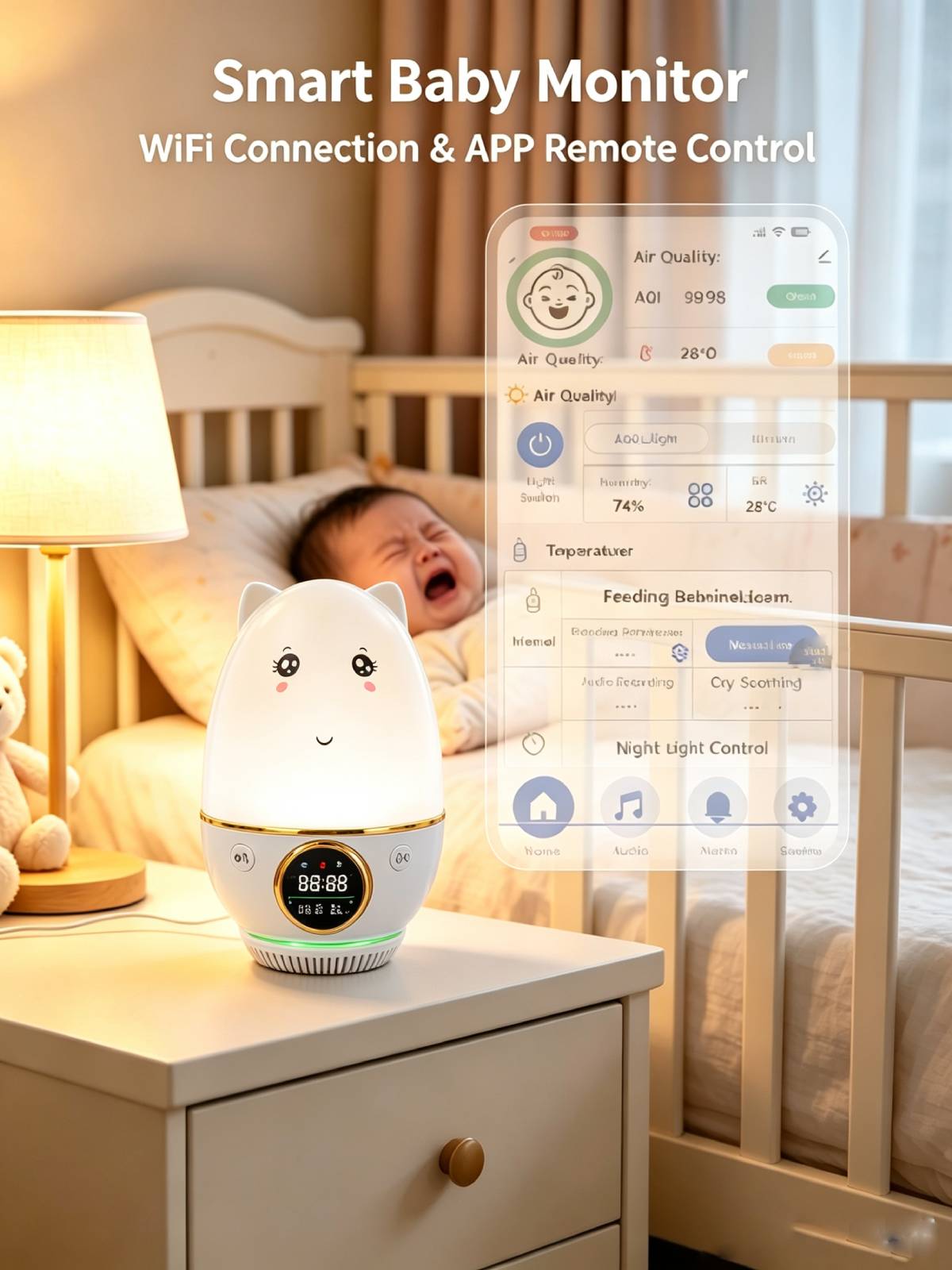 WIFI&APP HP-Smart Infant Baby  - Audio Music Test บทวิจารณ์และราคา