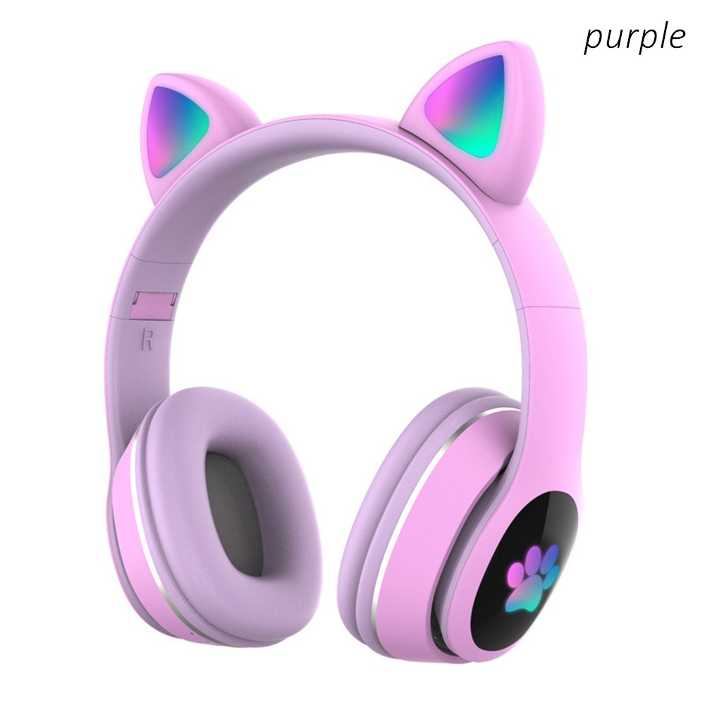 หูฟังไร้สายบลูทูธลายแมวน่ารัก  - Audio Music Kids บทวิจารณ์และราคา