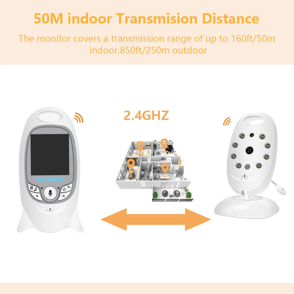 VB601 Baby Monitor อิเล็กทรอนิ - Audio Music For Video บทวิจารณ์และราคา
