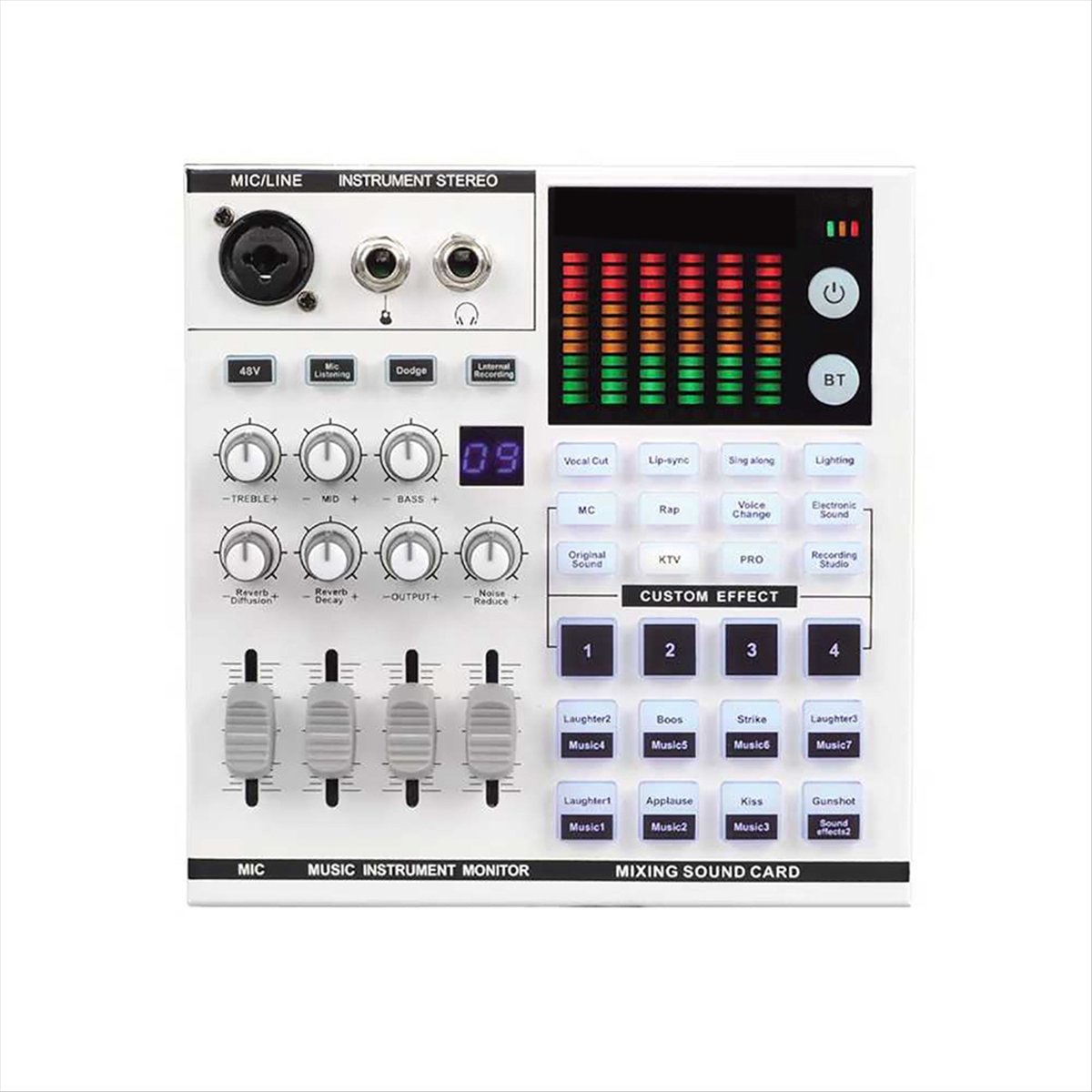 การ์ดเสียง DTC5 SN800 สำหรับกา - Audio Music Mixer บทวิจารณ์และราคา