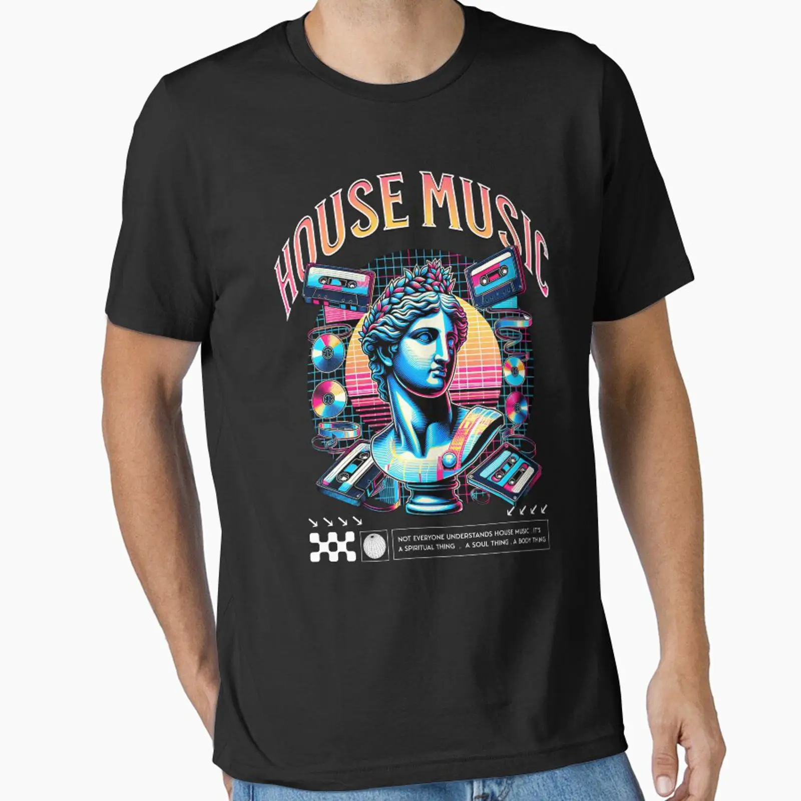 เสื้อยืด HOUSE MUSIC Statue Au - Audio House Music บทวิจารณ์และราคา